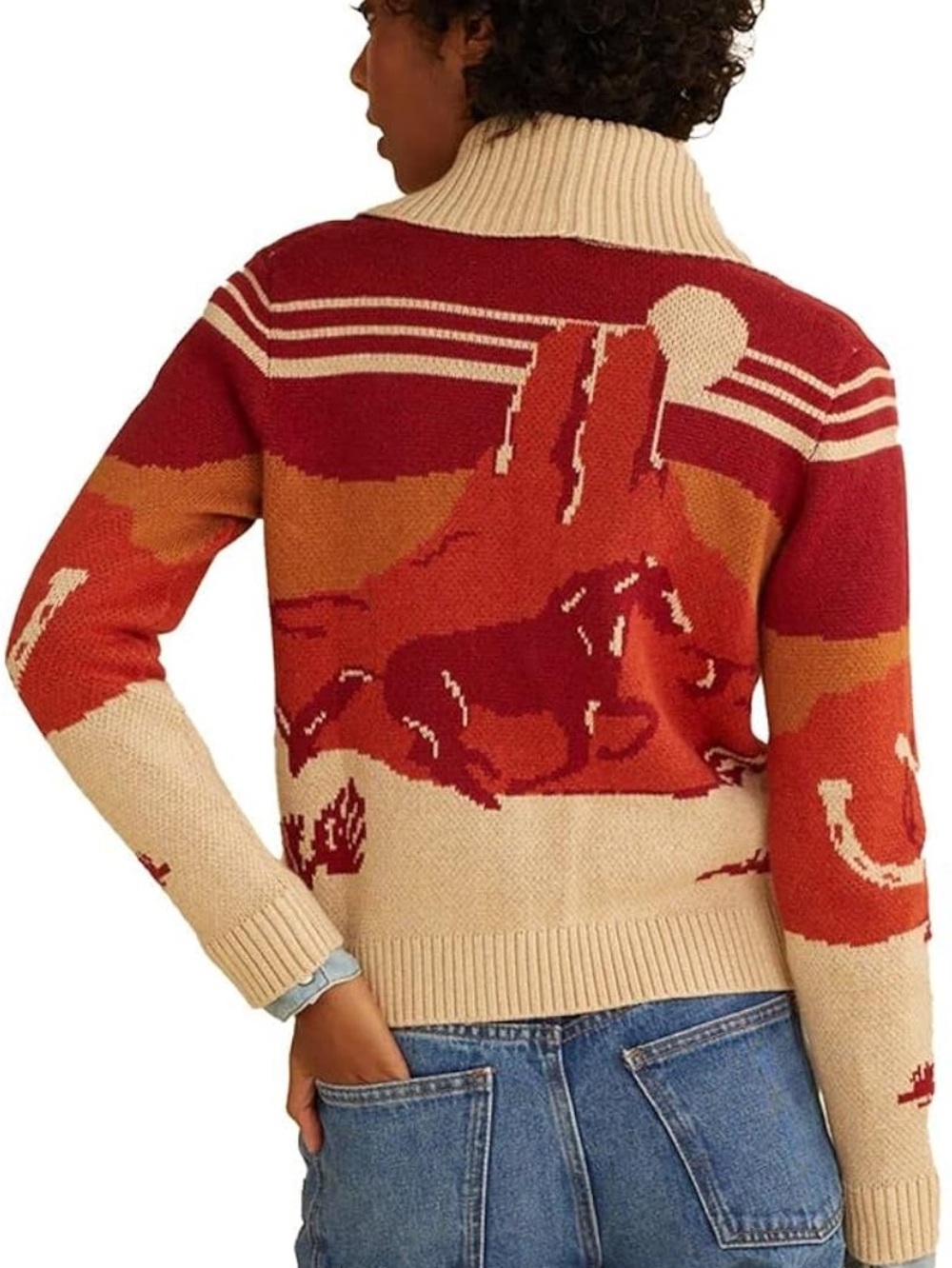 Pendleton Western Scenic Cotton Cardigan - Picture 2 of 11